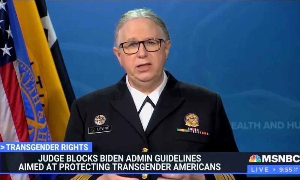 SICK: Biden’s Transgender Assistant Secretary of Health Dr. Levine Says We Need to “Empower” Children to go On Puberty Blockers (VIDEO)