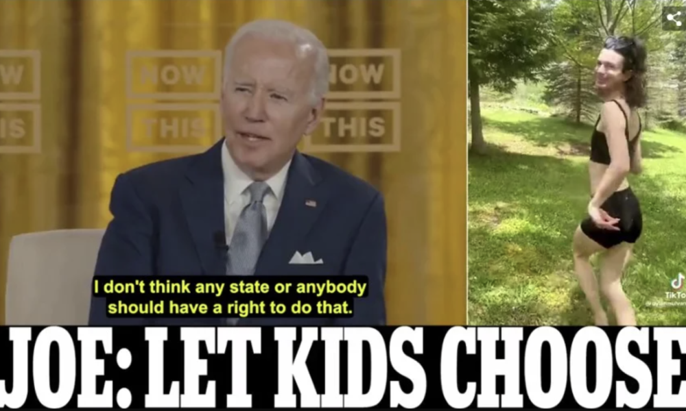 Let Kids Choose: Joe Biden Slams Republicans for Banning Sex Changes for Little Children (VIDEO)￼