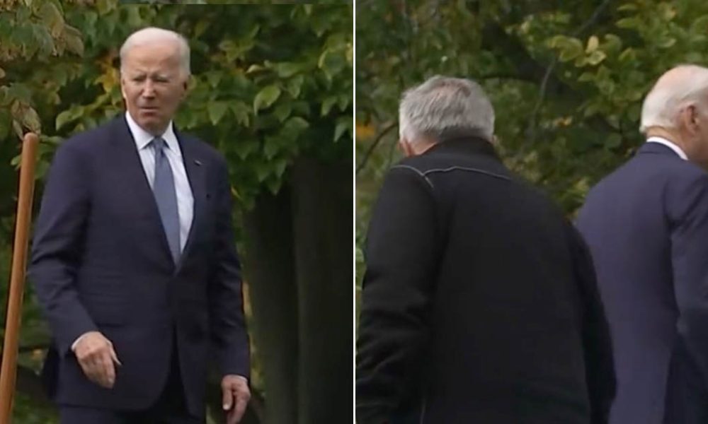 ‘Where Are We Going?’ Biden Appears to Get Lost in WH Garden After Tree Planting Event